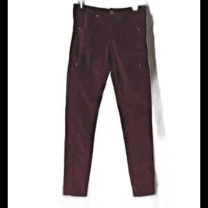 Athleta Corduroy Moto Skinny Pants Womens 0 Purple Grunge Whimsigoth Punk Y2K